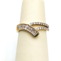 #10133592 ROUND AND PRINCESS CUT FANCY DIAMOND RING