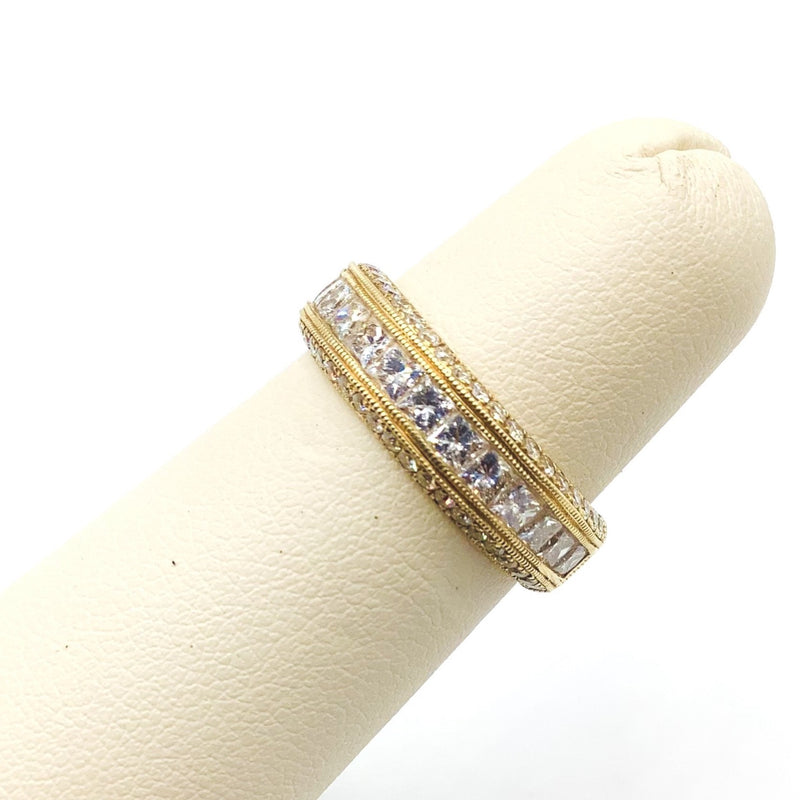 #AK64729 FANCY PRINCESS AND ROUND DIAMOND BAND