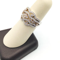 #AK66119 FANCY 2-TONE DIAMOND RING