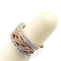 #10052565 CRISS CROSS 2-TONE DIAMOND RING