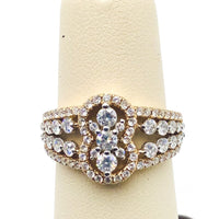 #AK66270 FANCY 2TONE DIAMOND RING