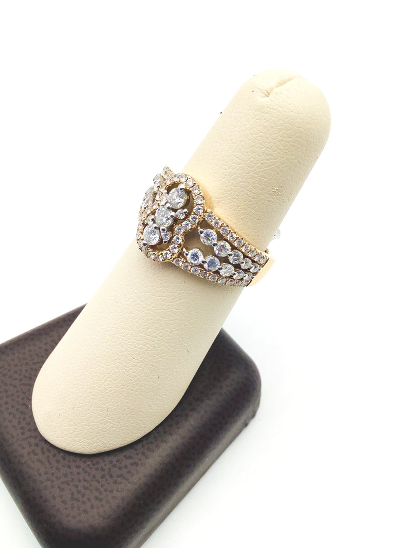 #AK66270 FANCY 2TONE DIAMOND RING