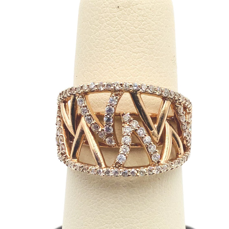 #AK71336 FANCY ROSE GOLD DIAMOND RING