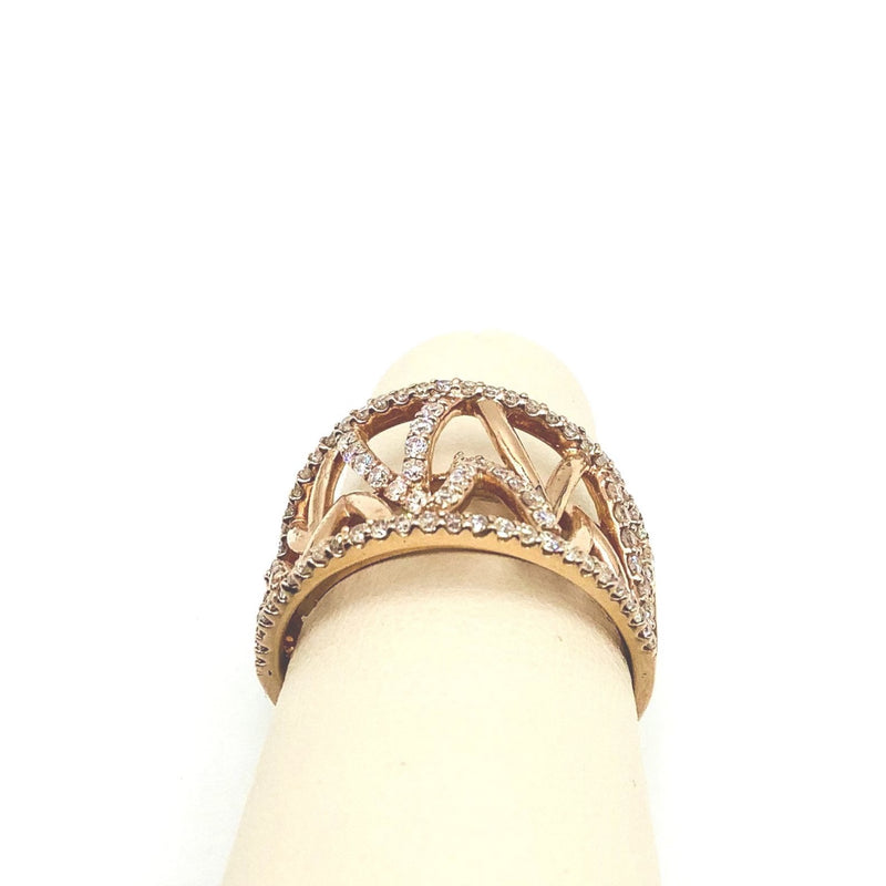 #AK71336 FANCY ROSE GOLD DIAMOND RING