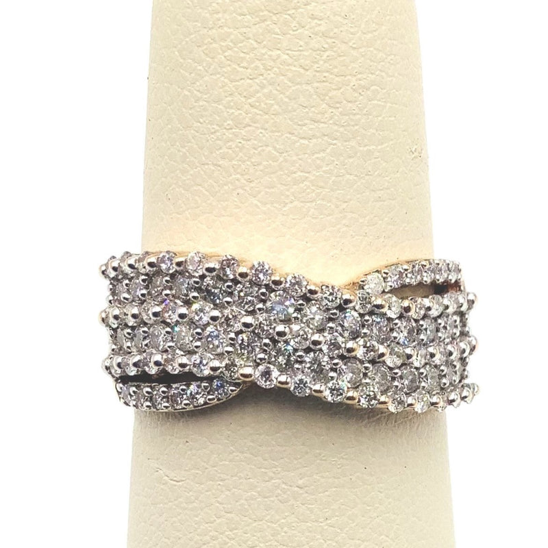 #AK62770 5 ROW DIAMOND RING