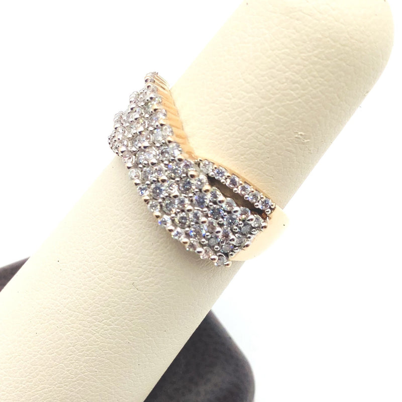 #AK62770 5 ROW DIAMOND RING