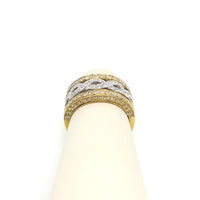 #10087919 CRISS CROSS DIAMOND RING