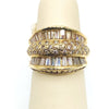 #10098056 FANCY ROUND AND BAGUETTE DIAMOND RING