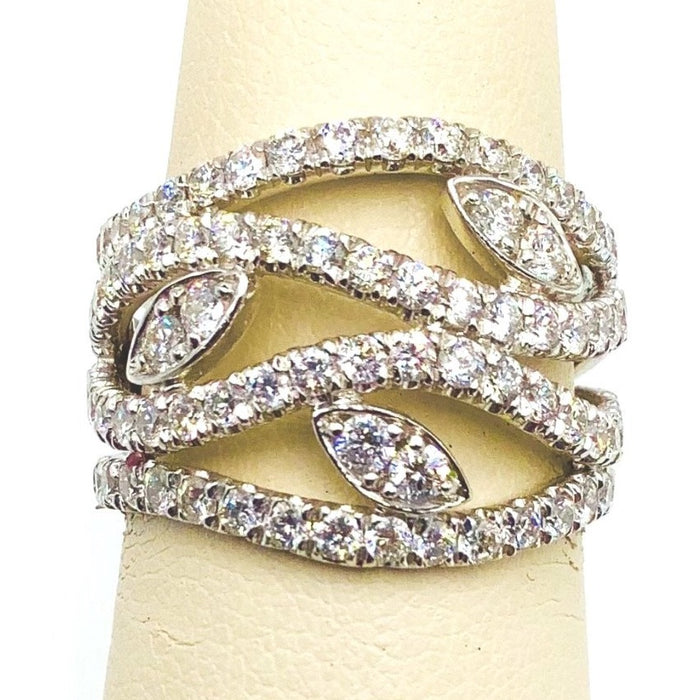 #10123375 FANCY CRISS CROSS DIAMOND RING