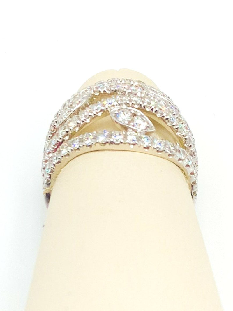 #10123375 FANCY CRISS CROSS DIAMOND RING