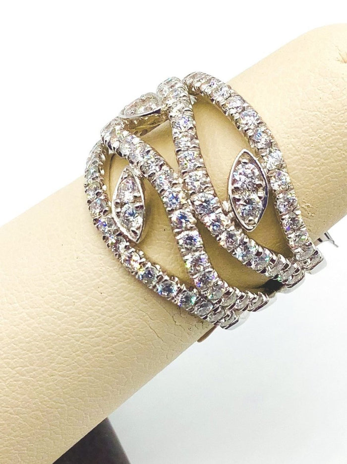 #10123375 FANCY CRISS CROSS DIAMOND RING