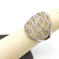 #AK64701 FANCY WAVE DESIGN DIAMOND RING