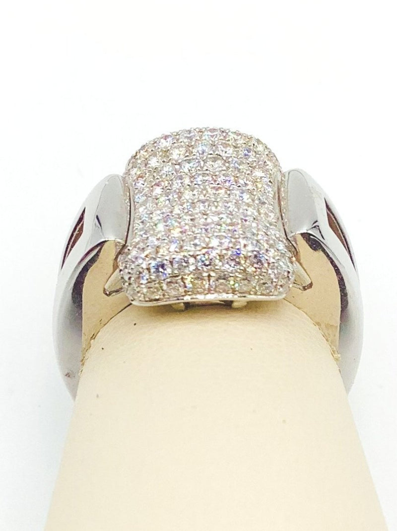 #AK64742 PAVE SET DIAMOND RING