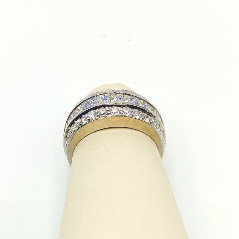 #10084197 3-ROW DIAMOND BAND