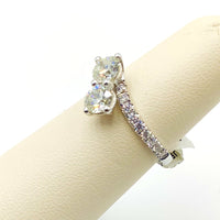 #10122519 DOUBLE CENTER STONE DIAMOND RING