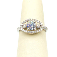 #AK63261 ROUND CENTER STONE DIAMOND RING