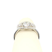 #AK63261 ROUND CENTER STONE DIAMOND RING