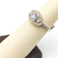 #AK63261 ROUND CENTER STONE DIAMOND RING