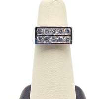 #10099212 MEN'S 2 ROW DIAMOND RING