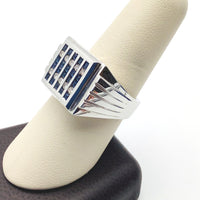 #10047691 MEN'S SAPPHIRE AND DIAMND RING