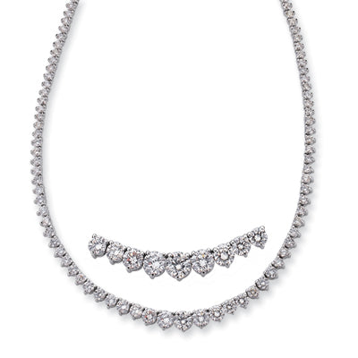 White Gold Three Prong Neck - N1146WG