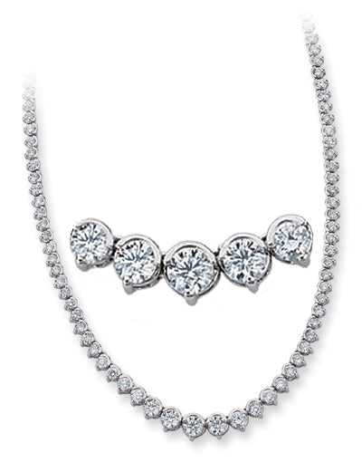 White Gold Diamond Necklace - N1157WG