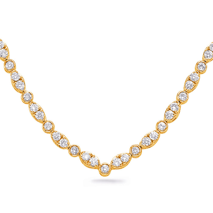 Yellow Gold Diamond Necklace - N1249YG