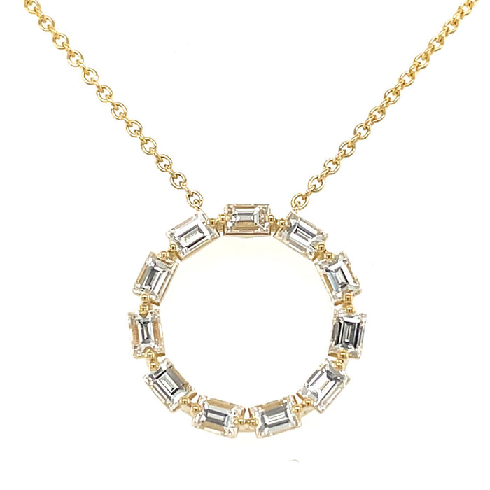 Yellow Gold Diamond Necklace - N1257YG