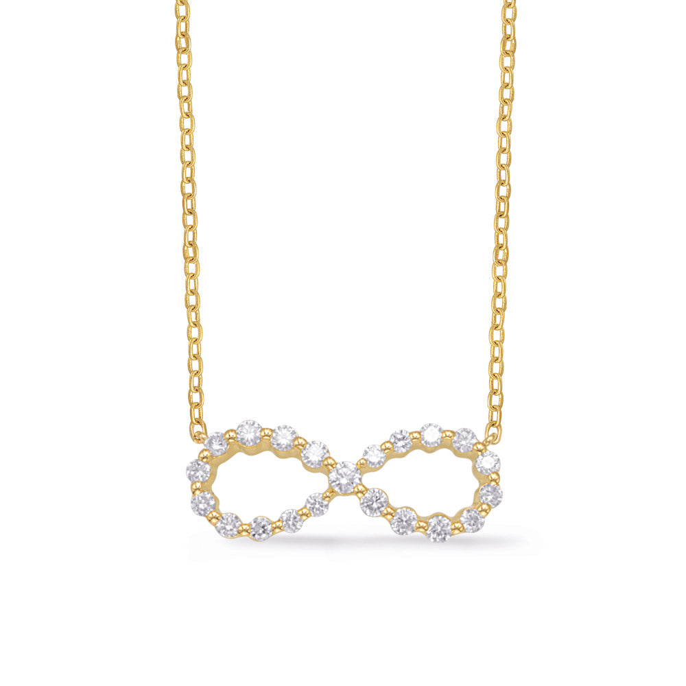 Yellow Diamond Infinity Necklace - N1262YG