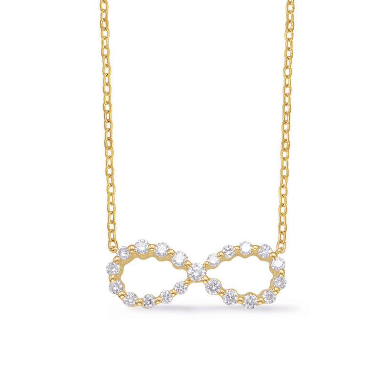 Yellow Diamond Infinity Necklace - N1262YG