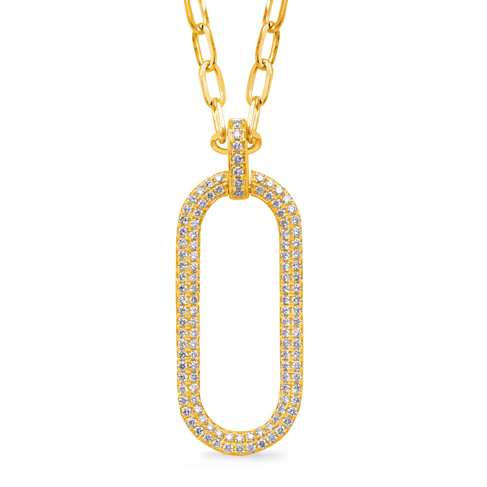 Yellow Gold Diamond Necklace - N1267YG