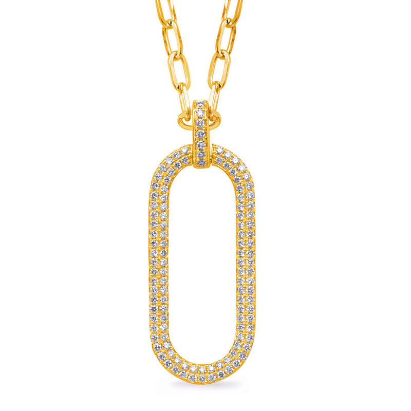 Yellow Gold Diamond Necklace - N1267YG