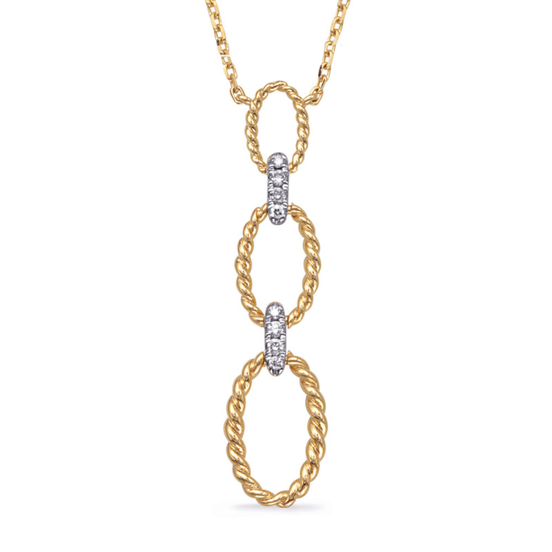 Yellow Gold Diamond Necklace - N1271YG