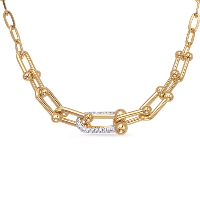 Yellow Gold Diamond Necklace - N1278YG