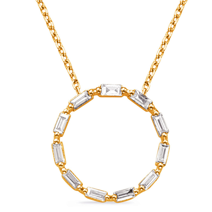 Yellow Gold Diamond Necklace - N1279YG