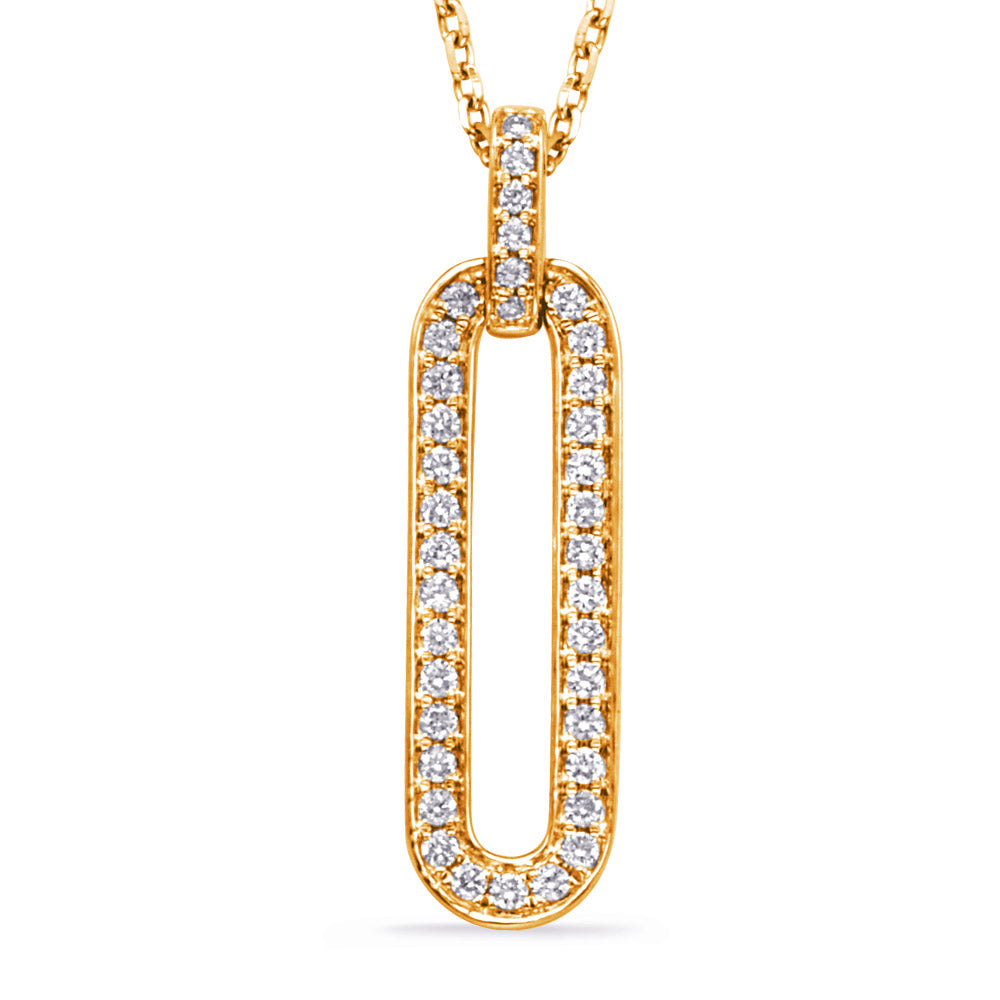 Yellow Gold Diamond Necklace - N1283YG