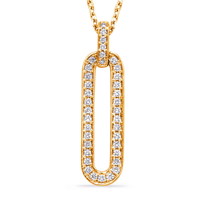 Yellow Gold Diamond Necklace - N1283YG