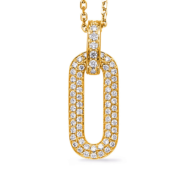 Yellow Gold Diamond Necklace - N1286YG