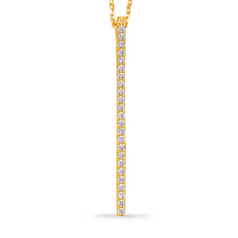 Yellow Gold Diamond Necklace - N1287YG