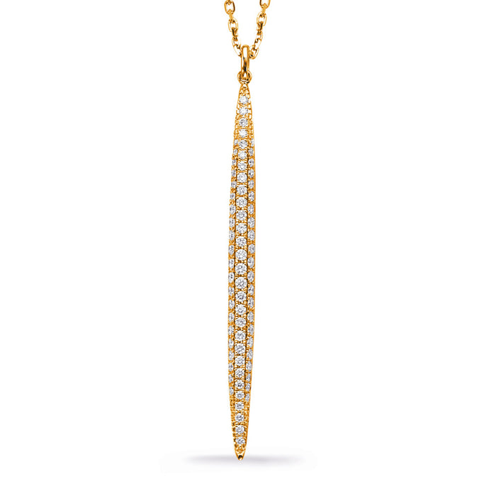 Yellow Gold Diamond Necklace - N1291YG