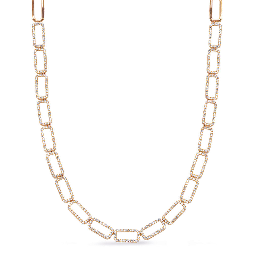 Yellow Gold Diamond Necklace - N1296YG