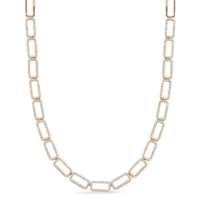 Yellow Gold Diamond Necklace - N1296YG