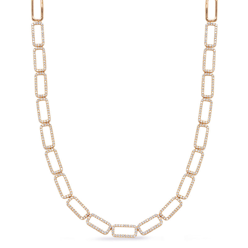 Yellow Gold Diamond Necklace - N1296YG