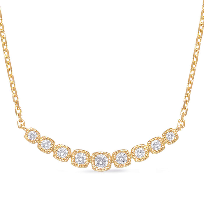 Yellow Gold Diamond Necklace - N1301YG