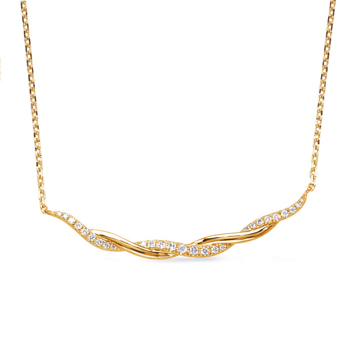 Yellow Gold Diamond Necklace - N1302YG