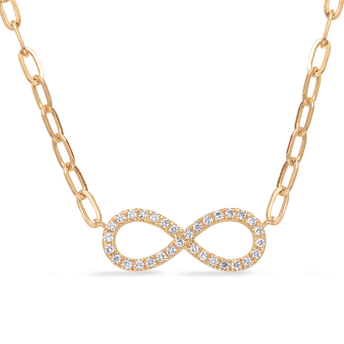 Yellow Gold Diamond Necklace - N1304YG