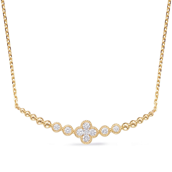 Yellow Gold Diamond Necklace - N1305YG