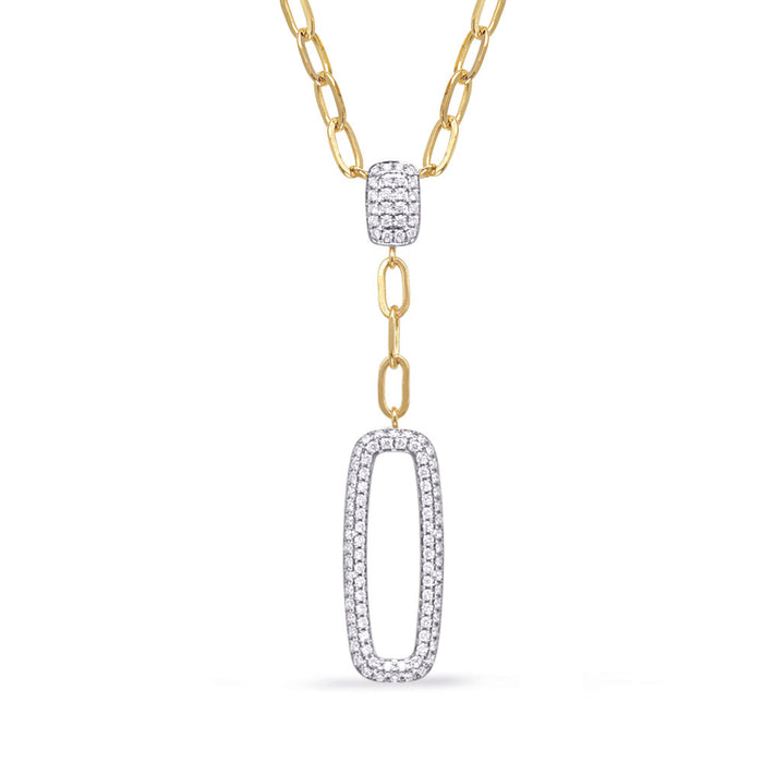 Yellow Gold Diamond Necklace - N1309YG