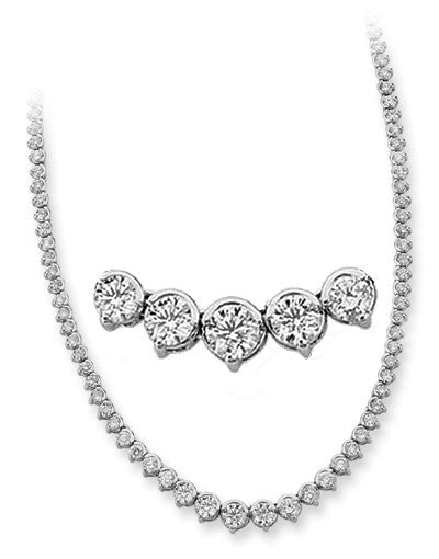White Gold Diamond Necklace