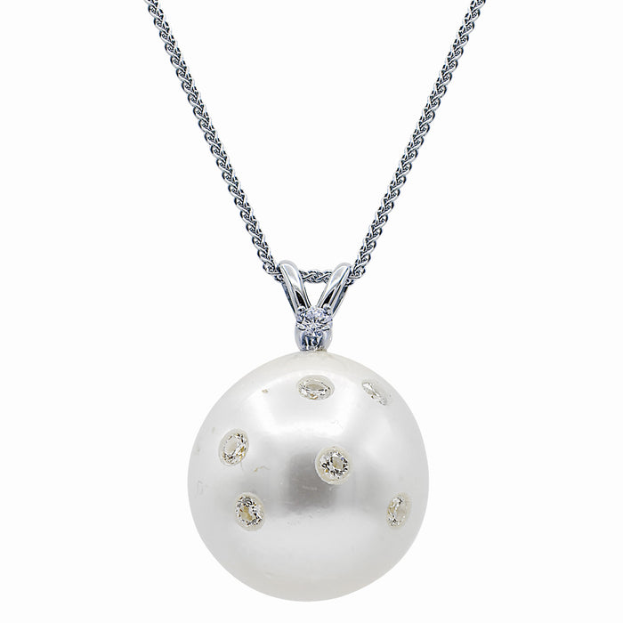 PEARL & DIAMOND PENDANT